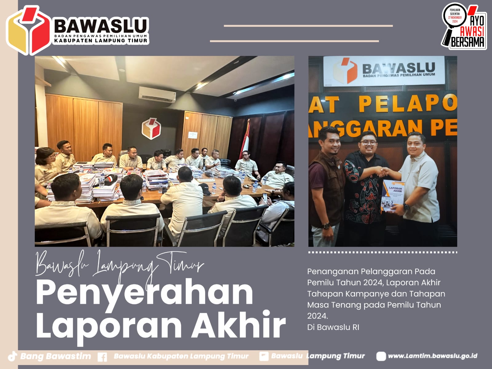 Dokumentasi Penyerahan Laporan PP