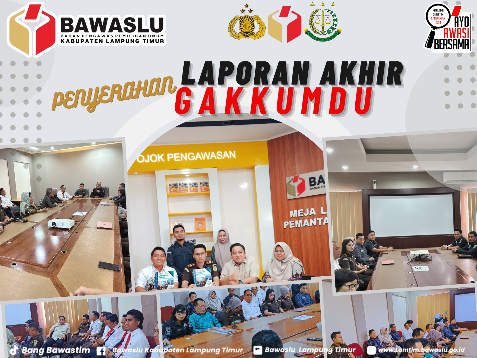Dokumentasi pelaporan Sentra Gakkumdu