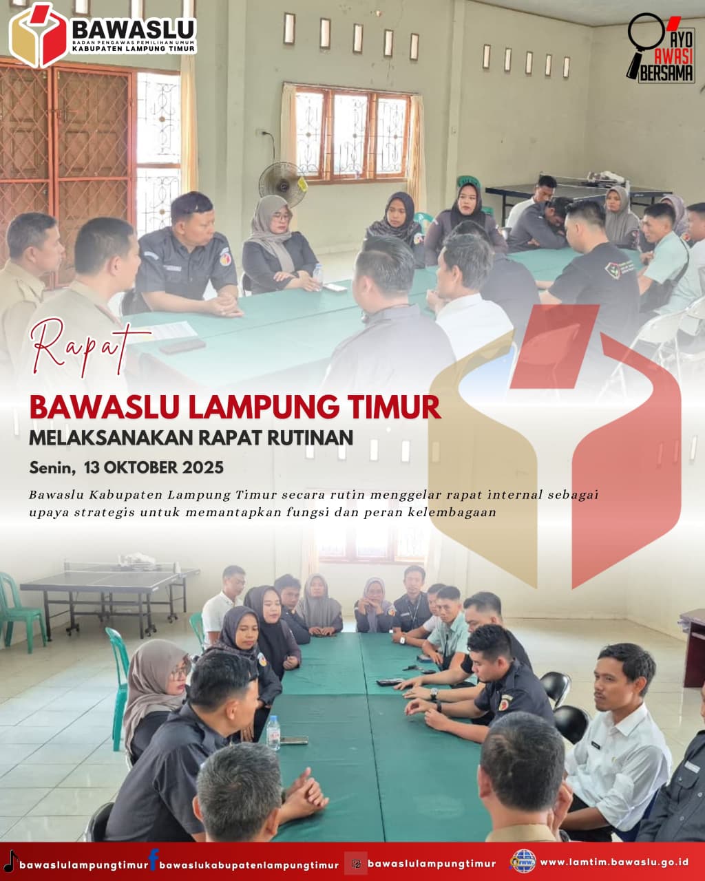 Dokumentasi RDK Penguatan Kapasitas Internal Bawaslu Lamtim