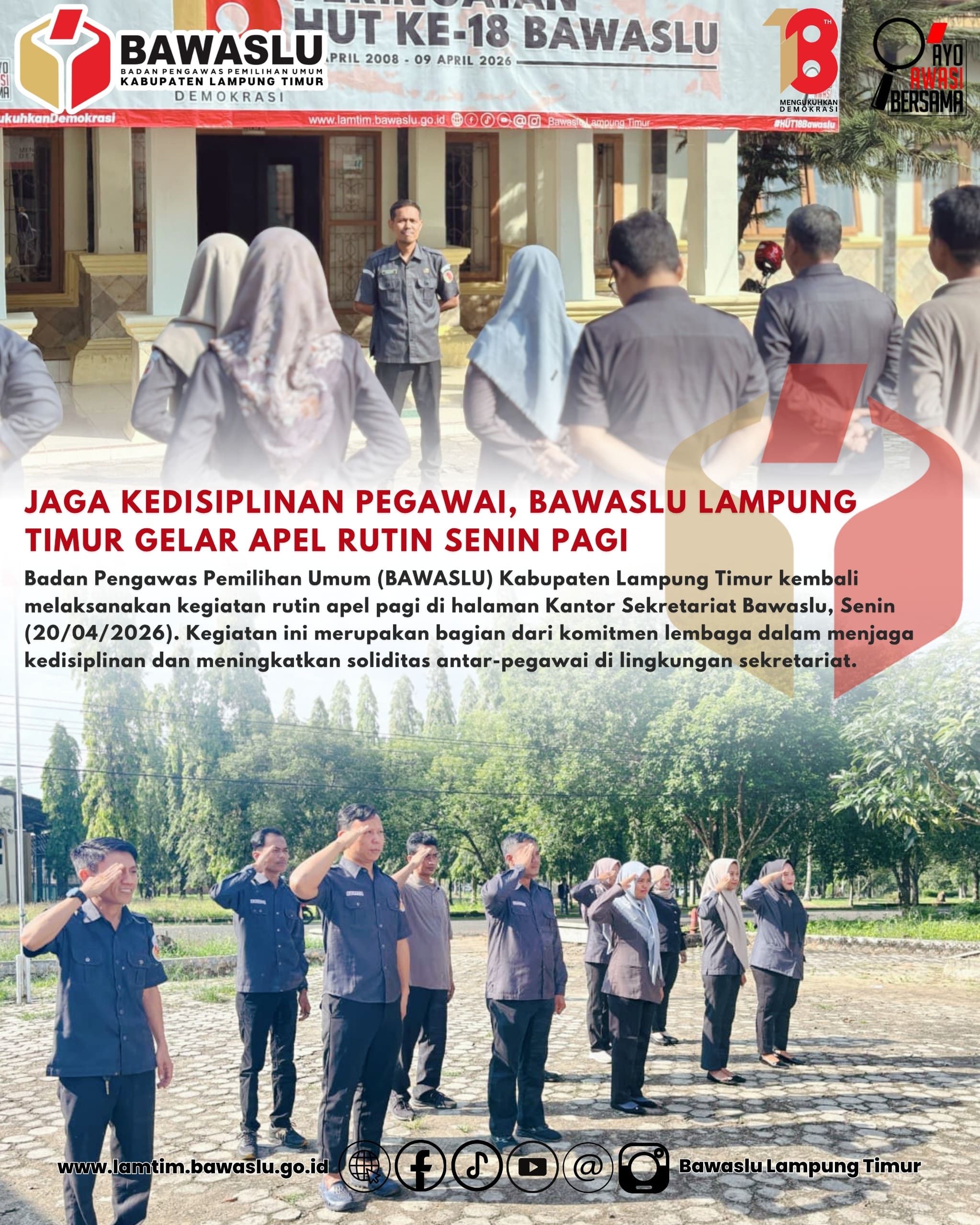 apel pagi rutin