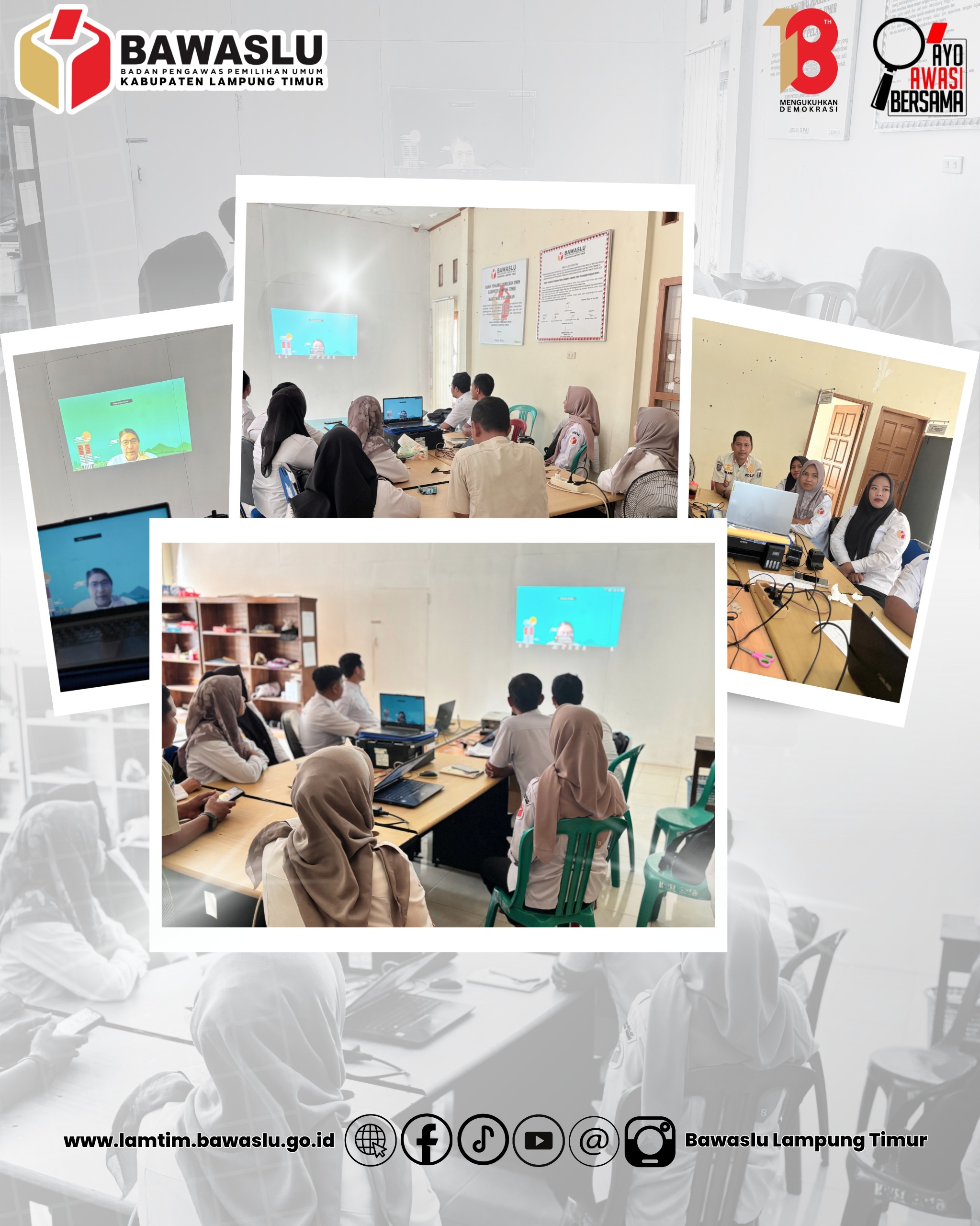 dokumentasi rapat daring SPI