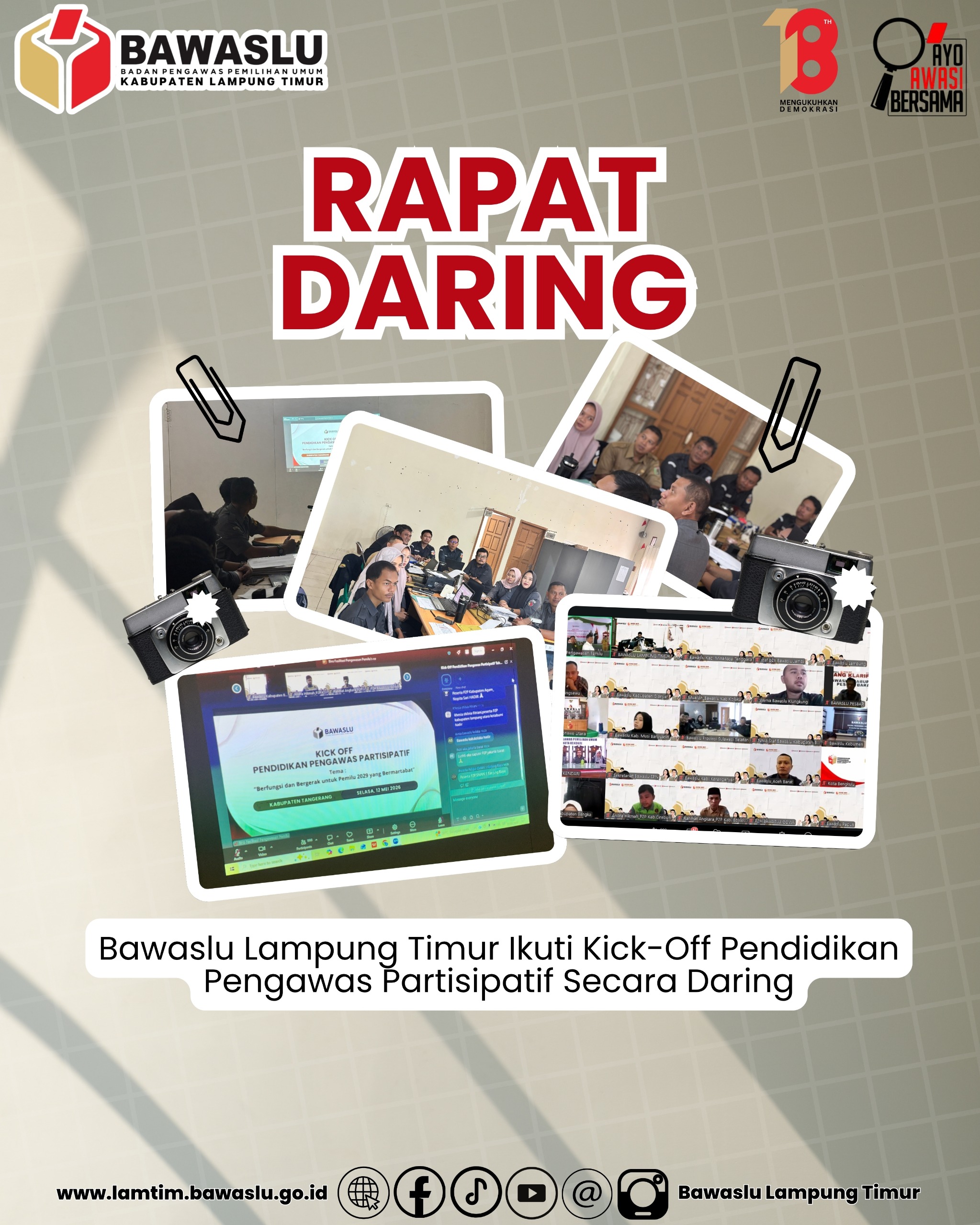 Dokumentasi rapat Zoom