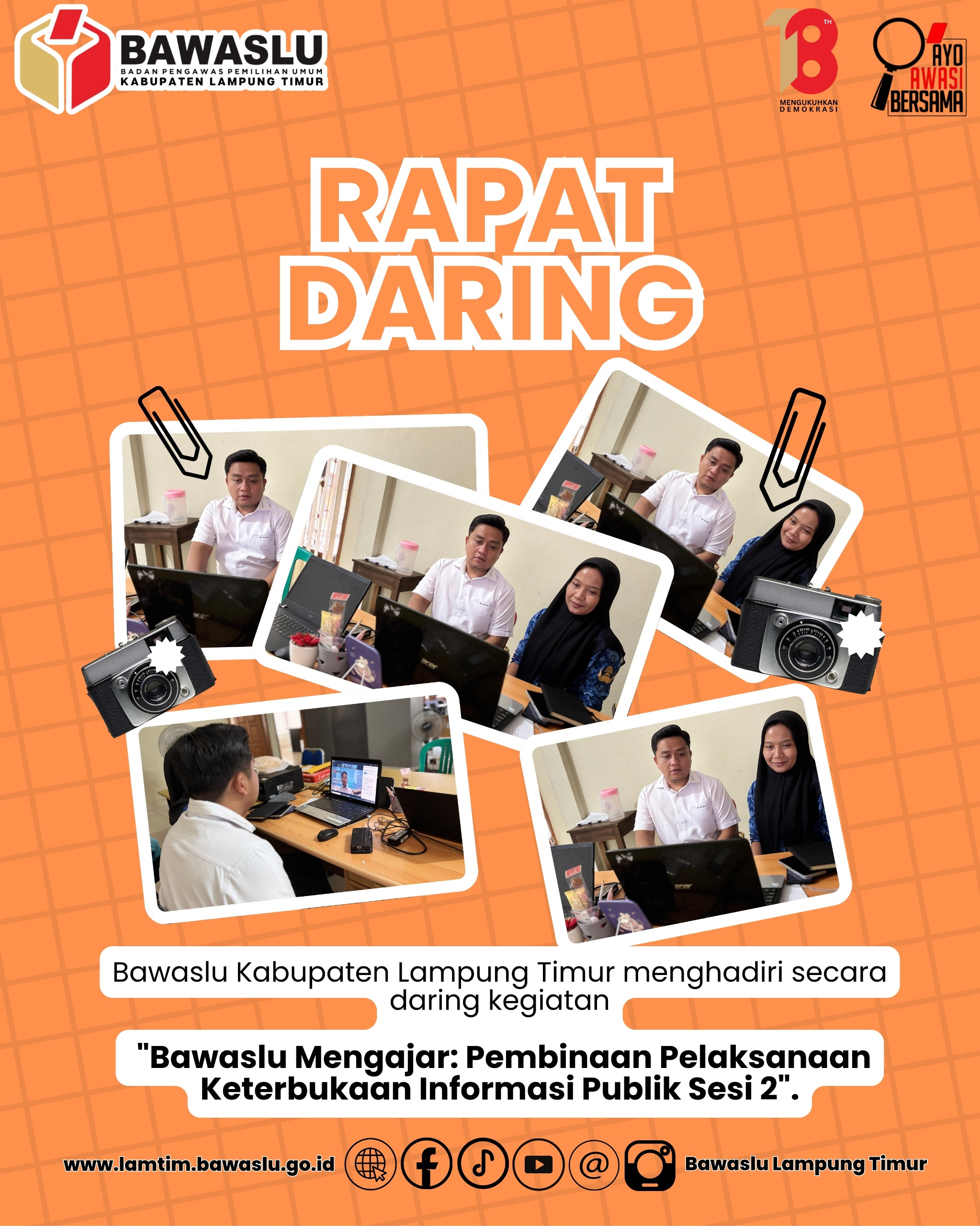 rapat daring Datin