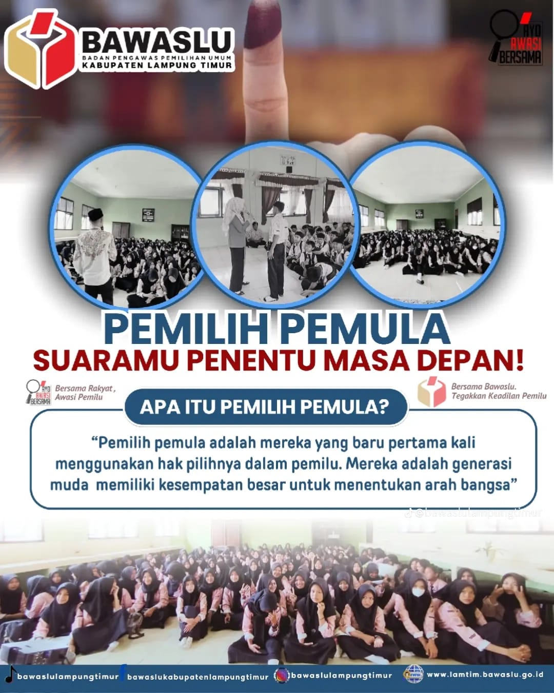 dokumentasi sosialisasi pemilih pemula