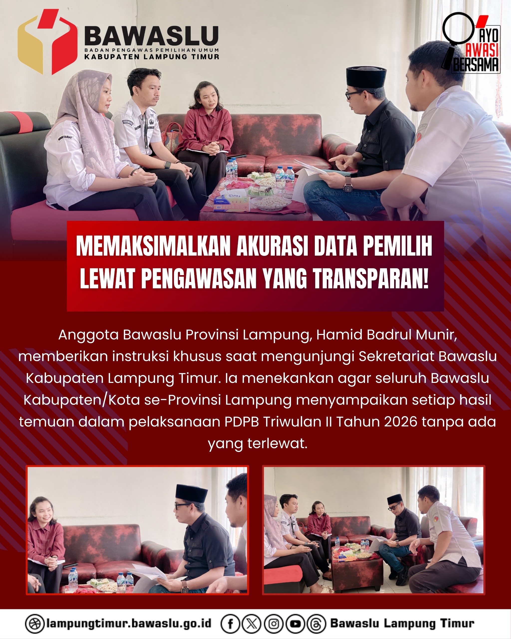 kunjungan Kordiv Pencegahan Provisi