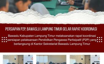 Rapat persiapan P2P